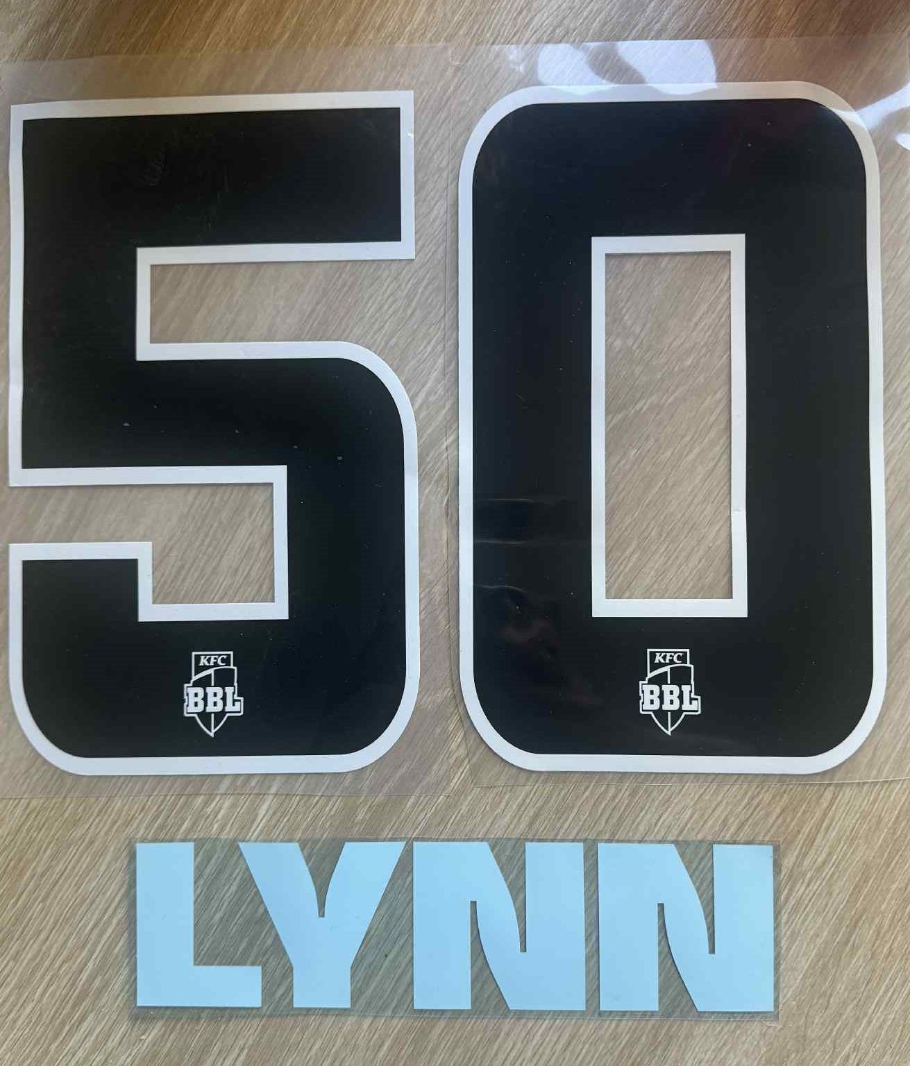 Chris Lynn Official BBL Heat Press Name & Number Set