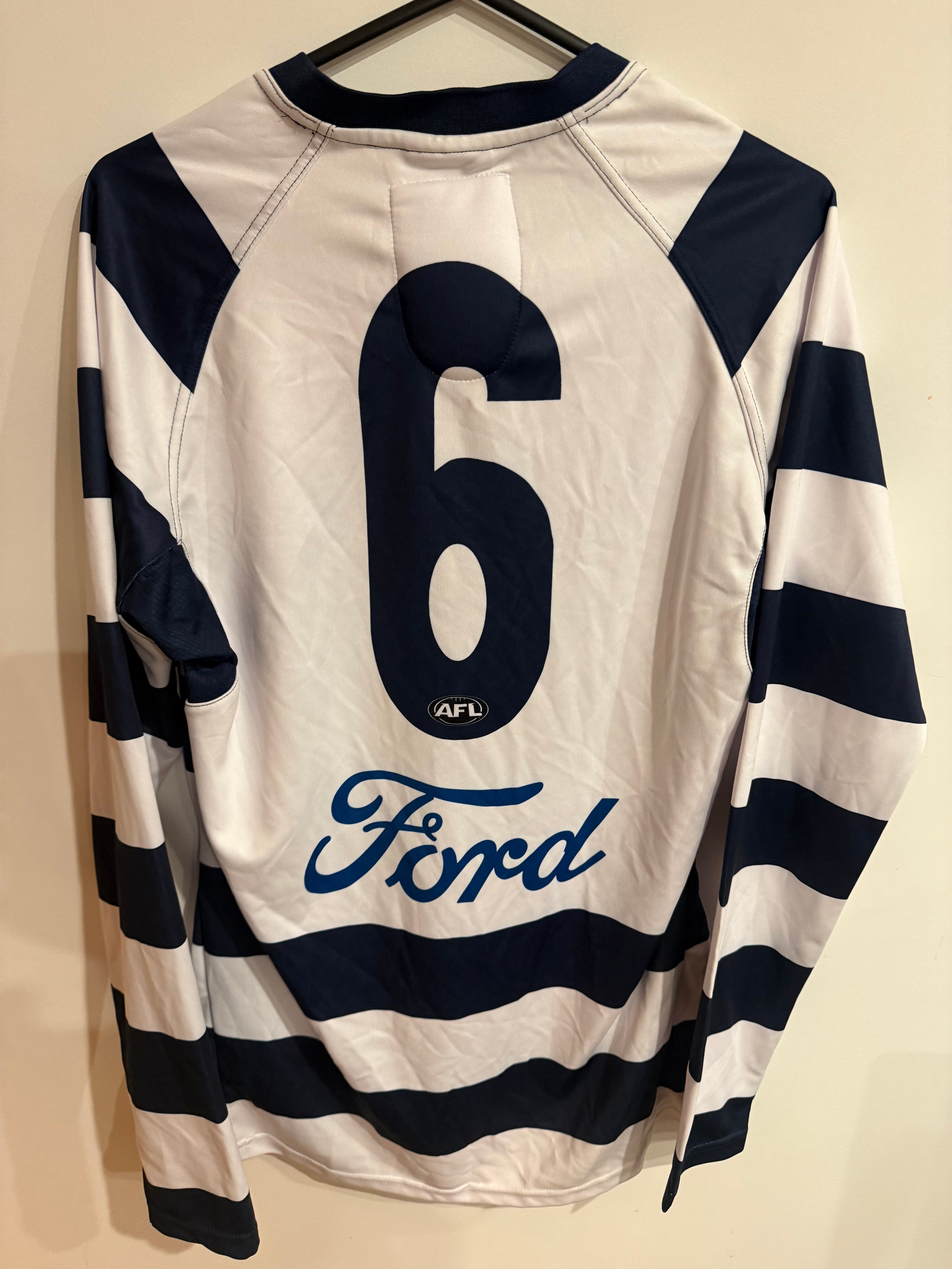 Geelong Cats Player Issued AFL Guernsey - #6 Long Sleeve