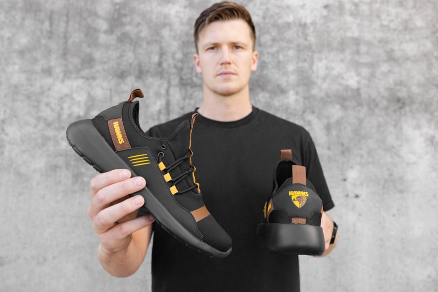 Hawthorn Hawks Athletikan Official AFL Supporter Shoes