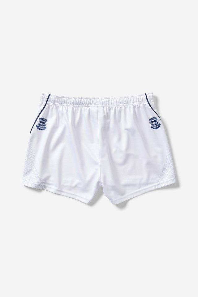 Geelong Cats Official White AFL Football Shorts - Adult