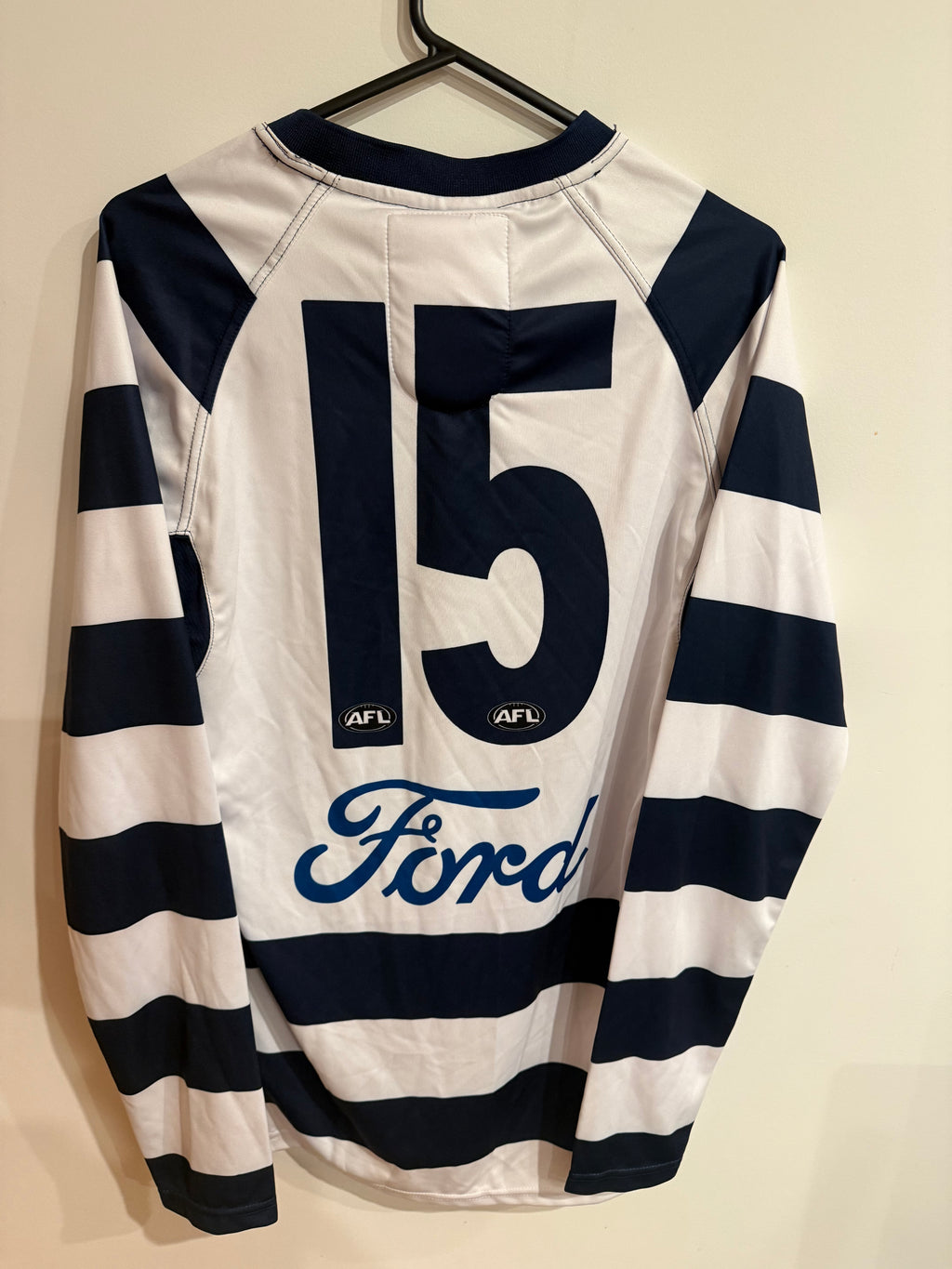 Geelong Cats Player Issued AFL Guernsey - #15 Long Sleeve