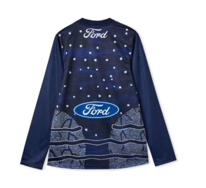 Geelong Cats 2023 Official AFL Indigenous Guernsey Long Sleeve Adult