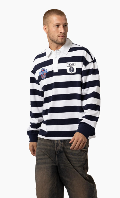 Carlton Blues Official Mitchell & Ness 1996 Centenary Rugby Polo