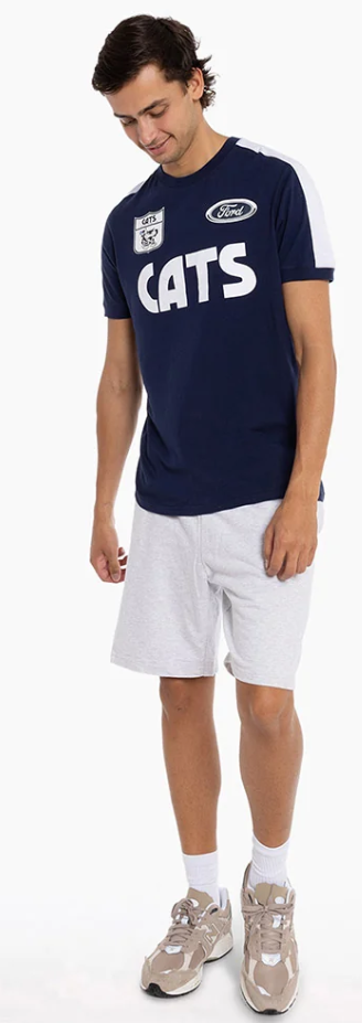 Geelong Cats Official AFL Adult Throwback Tee