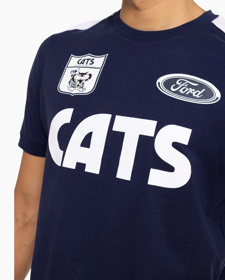 Geelong Cats Official AFL Adult Throwback Tee