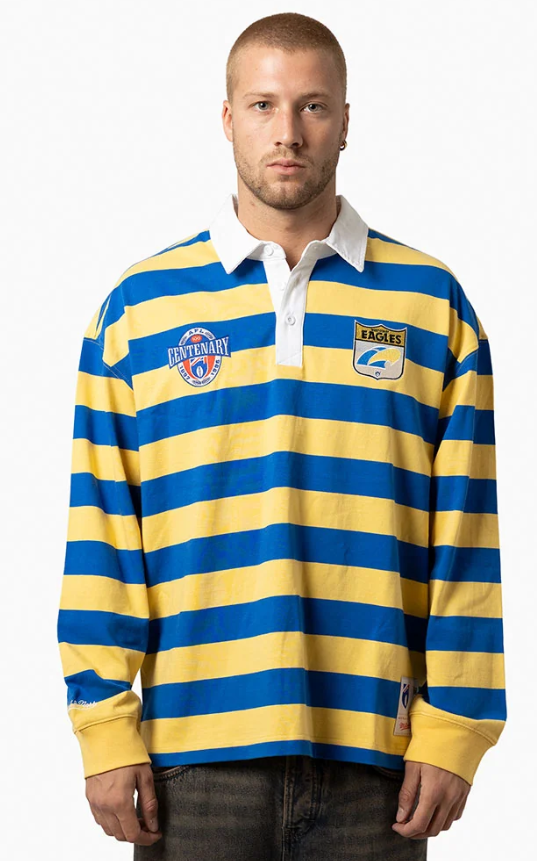 West Coast Eagles Official AFL 1996 Centenary Rugby Polo