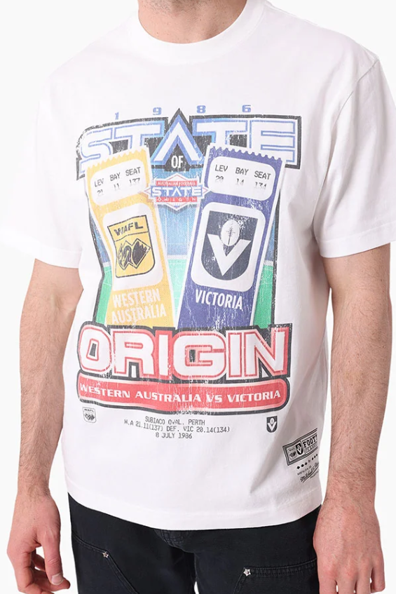 1986 State of Origin WA vs Vic Heritage Tee AFL