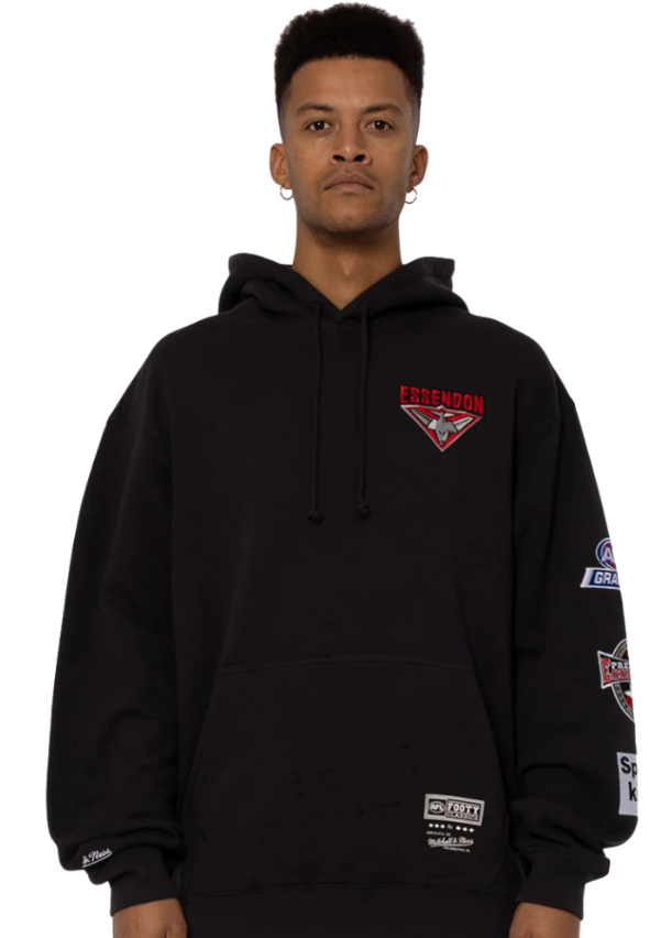 Essendon Bombers Official Mitchell & Ness 2000 Premiers Hoodie AFL - Adult