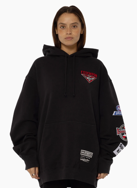 Essendon Bombers Official Mitchell & Ness 2000 Premiers Hoodie AFL - Adult