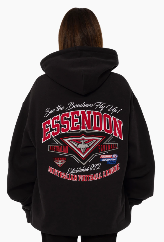Essendon Bombers Official Mitchell & Ness 2000 Premiers Hoodie AFL - Adult