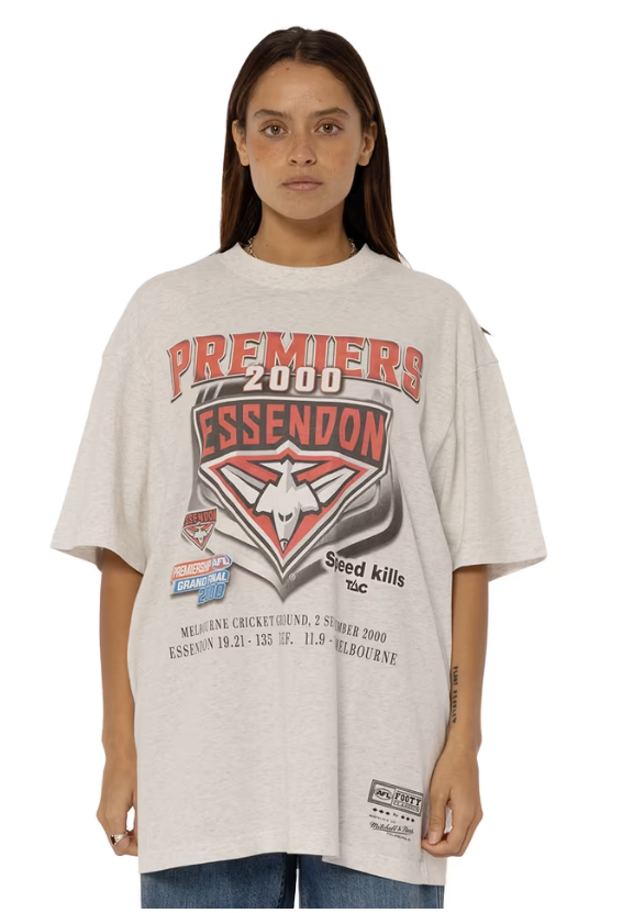 Essendon Bombers Official Mitchell & Ness 2000 Premiers Tee