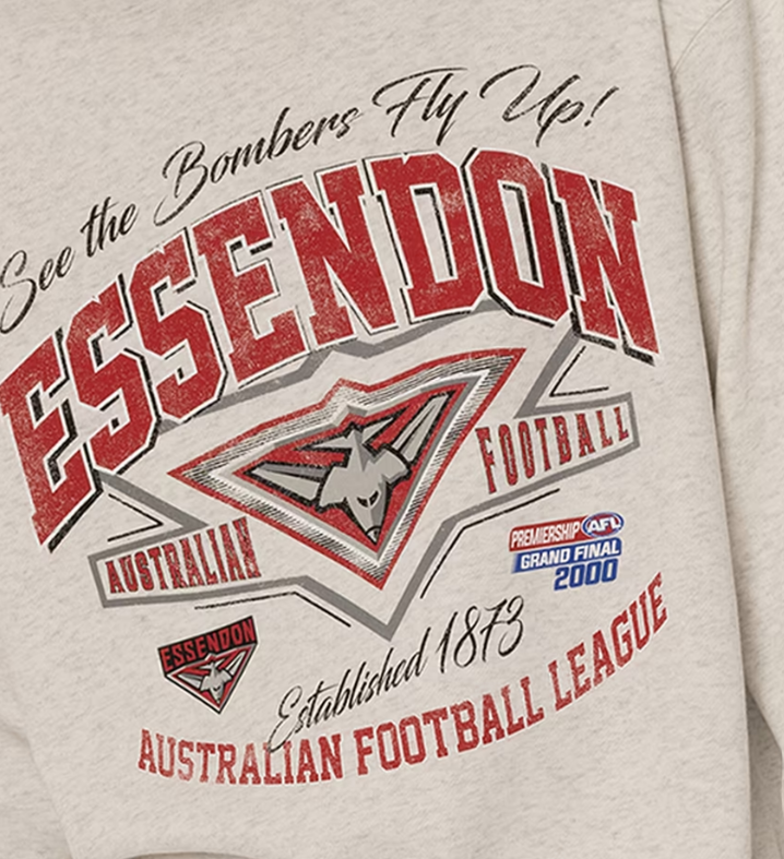 Essendon Bombers Official Mitchell & Ness 2000 Premiers Crew