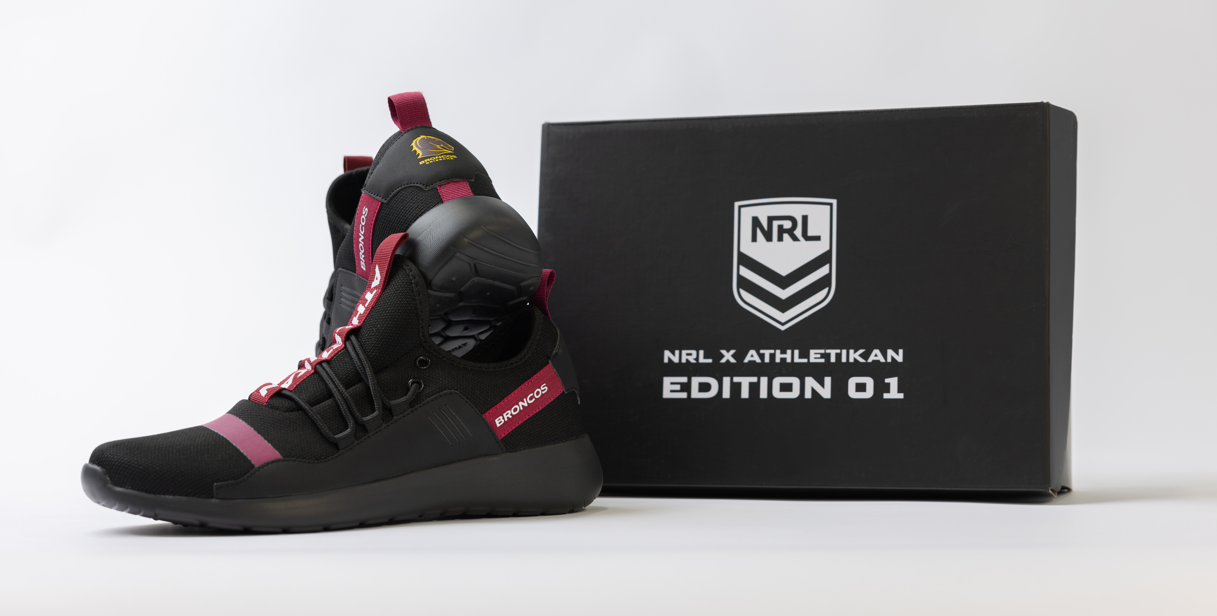 Brisbane Broncos Athletikan Official NRL Supporter Shoes
