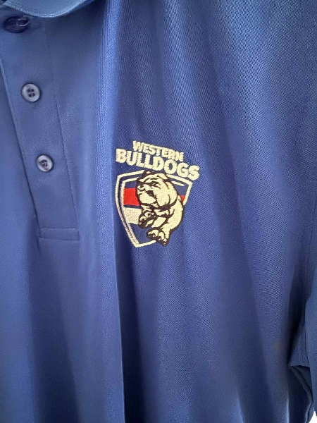 Western Bulldogs Official AFL Mens Logo Polo
