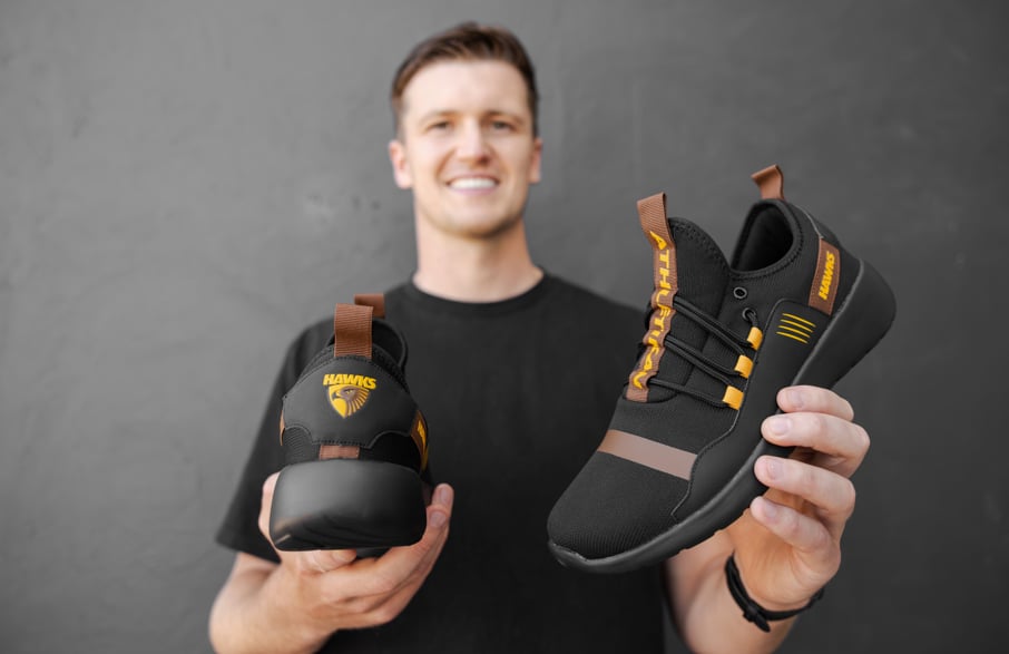 Hawthorn Hawks Athletikan Official AFL Supporter Shoes